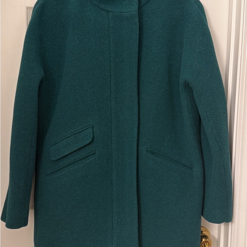 J. Crew Women's Teal Pea Coat XL